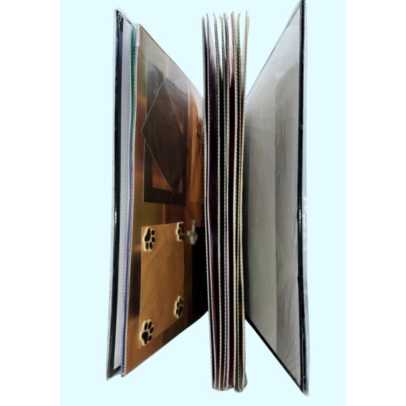 Dog-Themed Scrapbook Album Paw Prints & Bone Design Puppy Photo Book Pictures - Picture 3 of 16